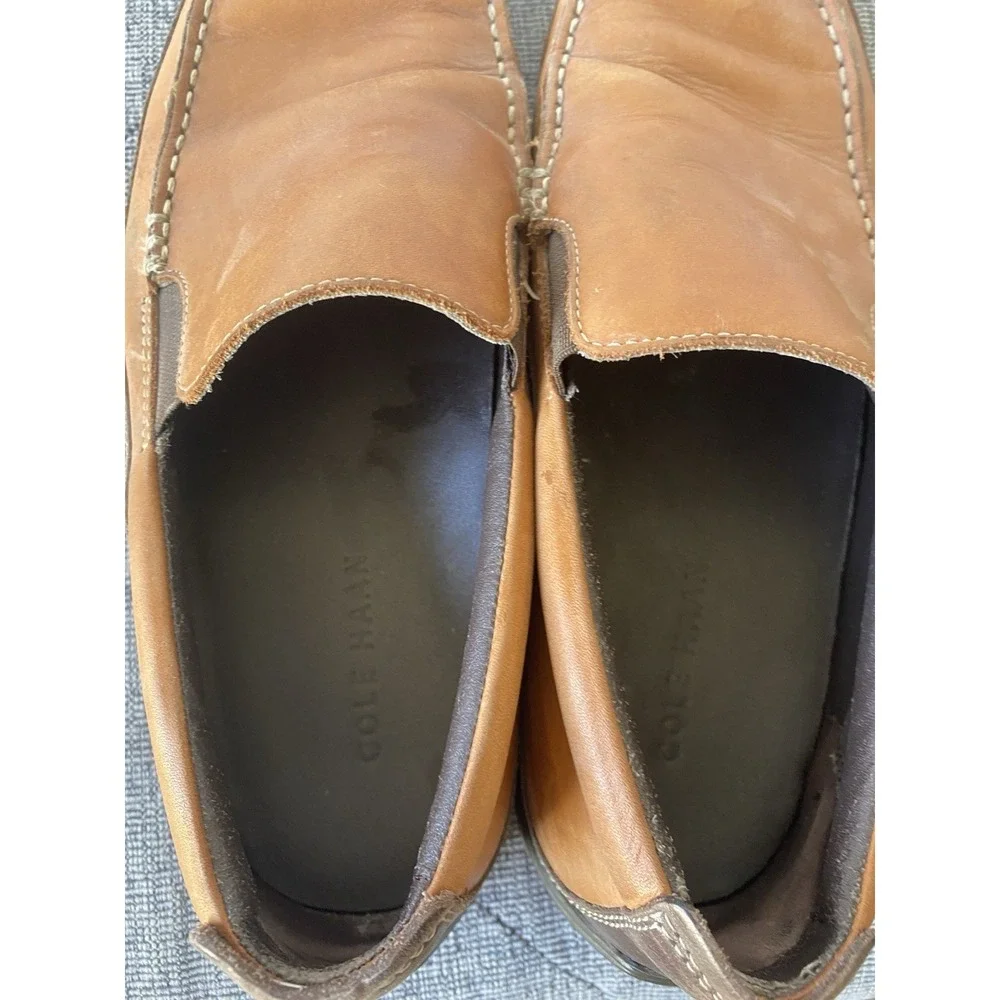 Cole Haan C03559 Tucker Venetian Two-tone Tan Slip On Loafer‎ Men's Sz. 9 M